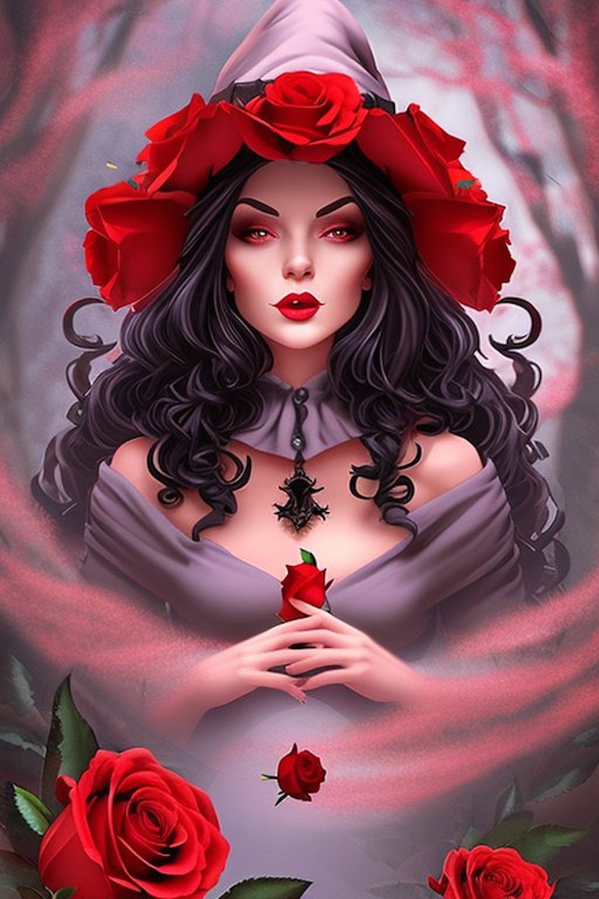 colorful image of garden witch